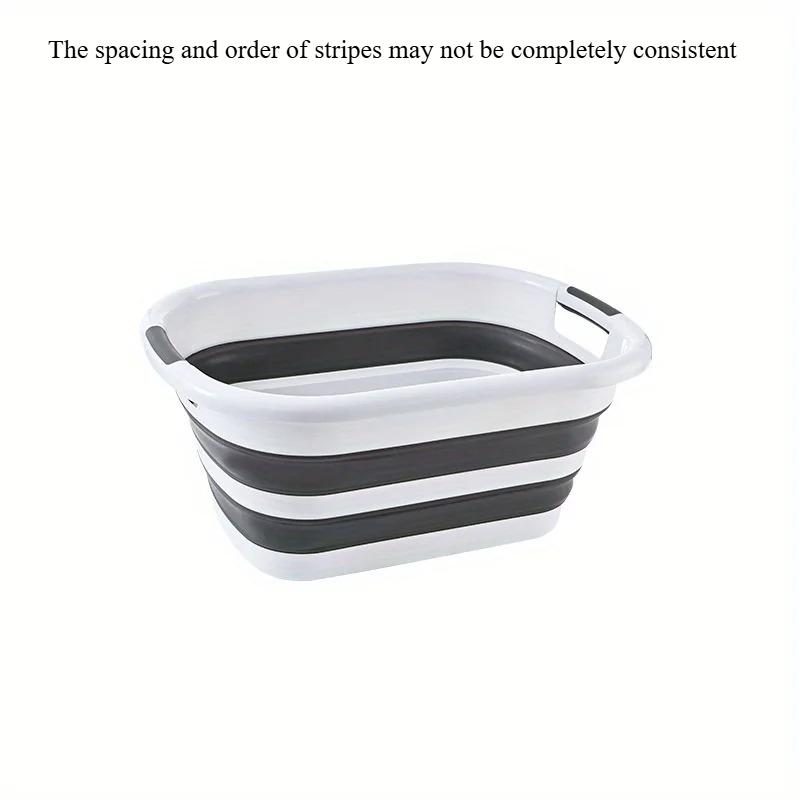 

Multi-Functional Foldable Storage Basket,Laundry Hamper, Pet Bathing Tub,Space-Saving Organizer for Shower Gaps,Laundry Baskets
