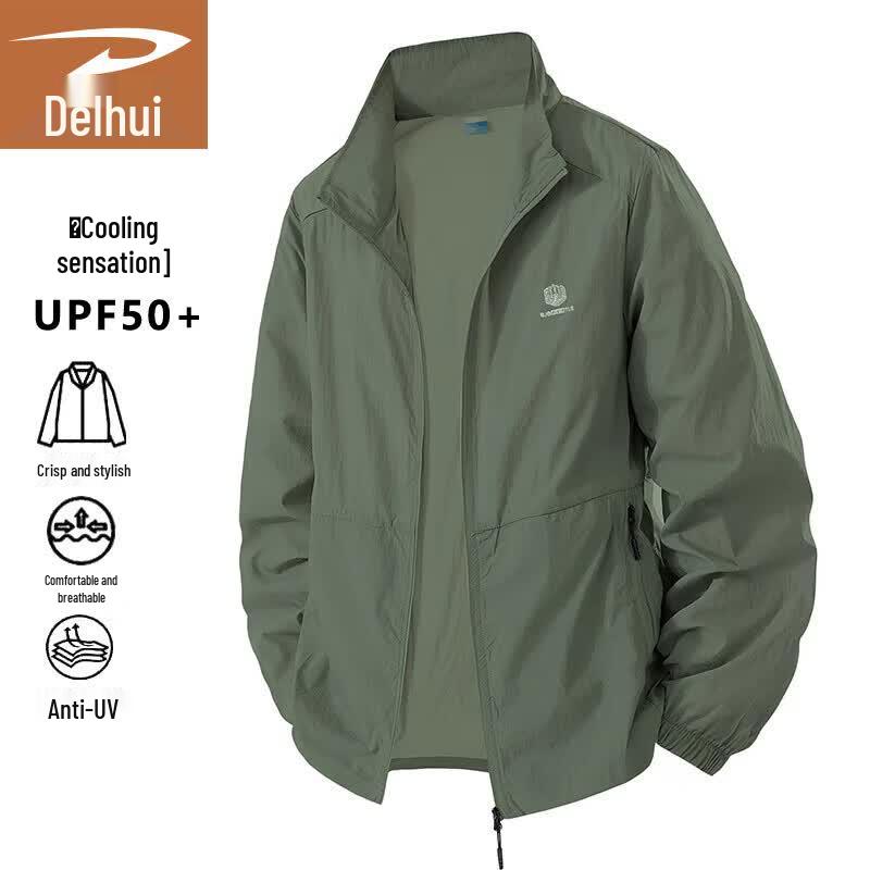 Deerway Men s Ice Silk UPF50+ Sun Protection Hoodie L