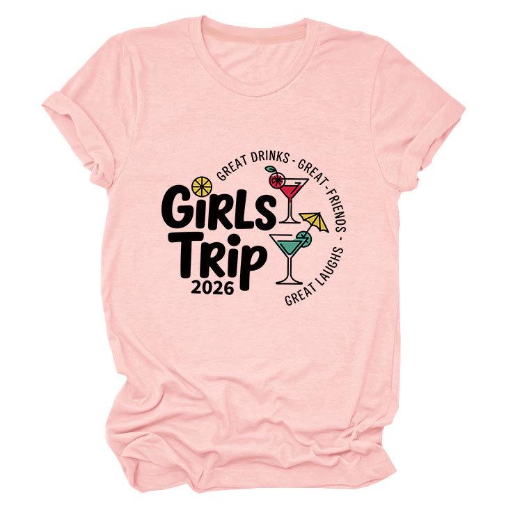 Camiseta Feminina Versátil Confortável com Gola Redonda e Manga Curta