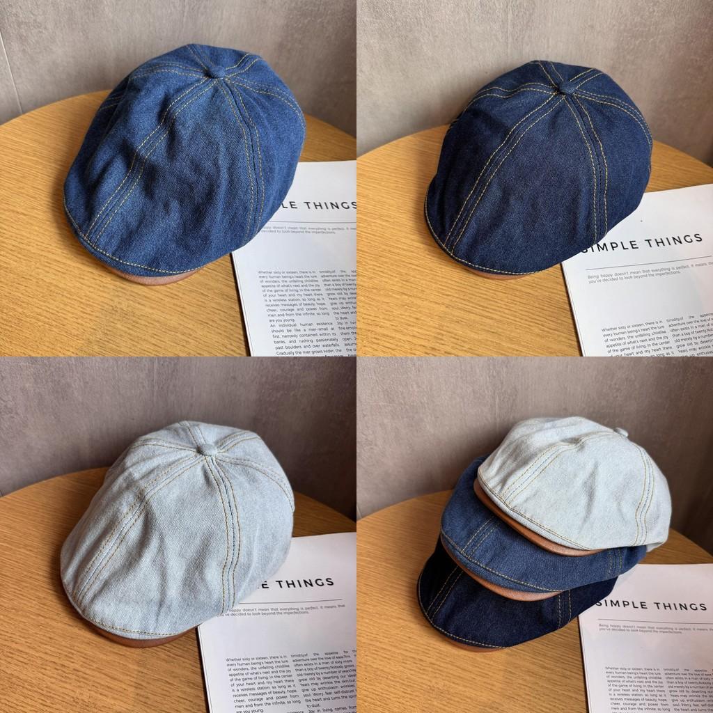 Vintage Denim Cap With Breathable Sunshade For Women Spring Summer Fashion