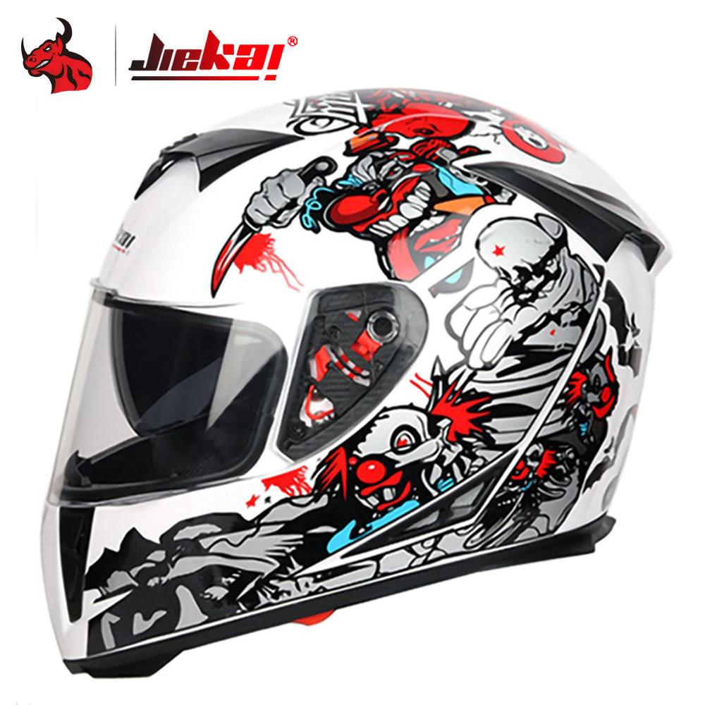 Buy JIEKAI Helmet Motorcycle Full Face Casco Moto Double Visor Moto