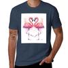 Pink Flamingo Watercolor Two Flamingos T-Shirt man tshirt mens graphic t shirts T-Shirt