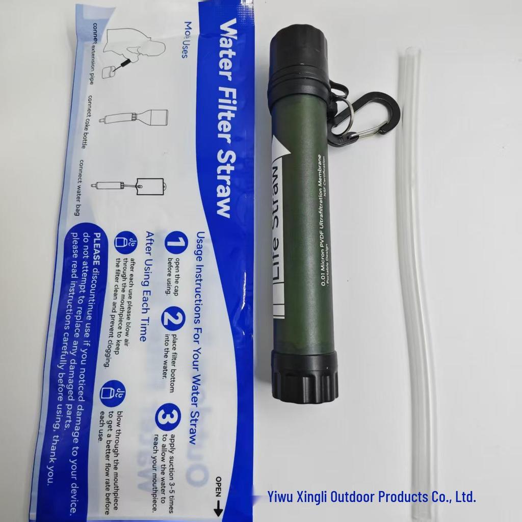 Portable Mini Water Filter Straw for Outdoor Emergencies