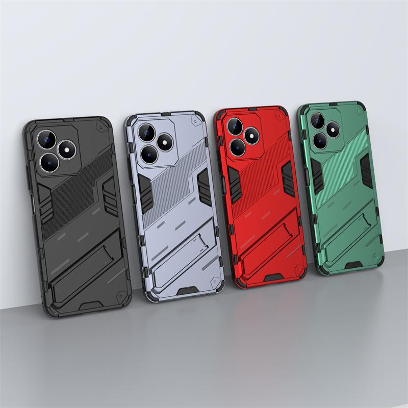For OPPO Realme C51 Cover Case Realme C51 Capas Shockproof Armor Phone Bumper Kickstand Back Holder Cover Realme C 51 C51 Fundas