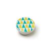 Boutons Ronds Pour Meuble - REI - MOD.E223 - Bois De Hêtre - Finition Bleue - Ø38 Mm