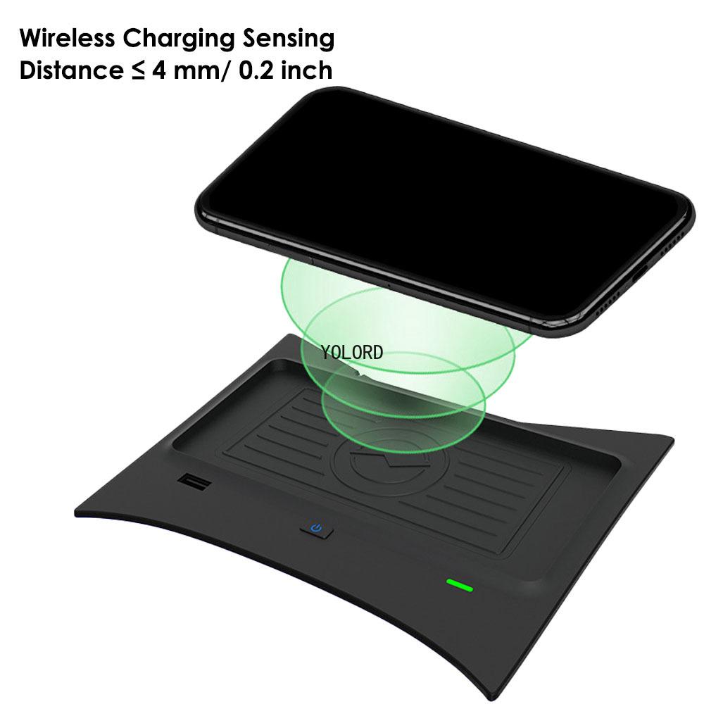 10W Auto Kabelloses Ladepad für Nissan X Trail Rogue T32 ST 2014~2021 Handy Schnellladeplatte Ablage 2016 2017 2018