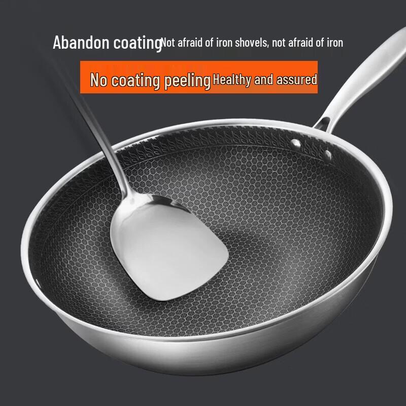 Guangxishun 304 Stainless Steel Wok with Lid