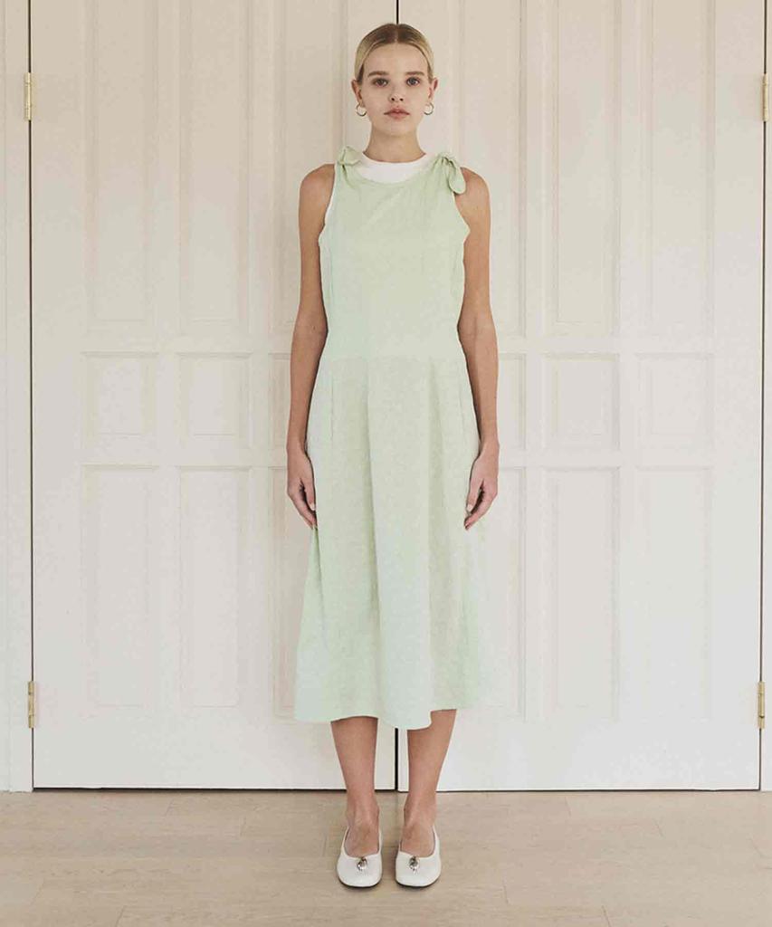 DELIDI Bunny Long Dress (Light Green)
