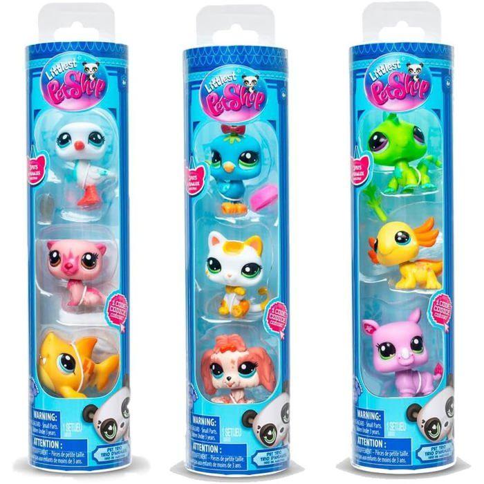 Miniatura - BANDAI - BAIBF00550 - Tubo da 3 Animali - Multicolore - Per bambini dai 4 anni in su chiaro