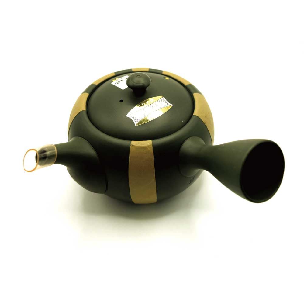 Tokoname Ware Teapot with and Cherry Blossom Made in with Stainless Steel Mesh and Tea by Genzo Shinohara Teapot for Delicious Tea Obi-meshi (Sash)