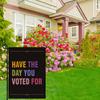 Yousheng Resist Hate Garden Flag Double Sided Anti-Trump Banner Have The Day You Voted for Outdoor Flag for Porch Courtyard Lawn
