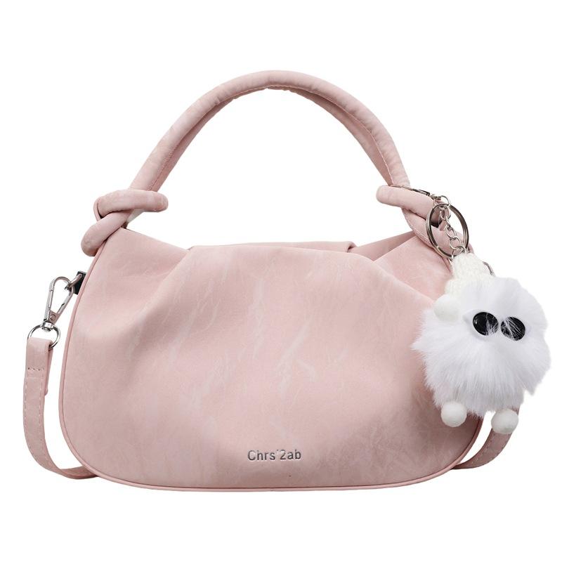 Fashionable Handbag Small Shoulder Bag Pleated Small Square Bag Simple and Stylish Single-shoulder Crossbody Bag