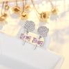 925 Sterling Silver Cross Stud Earrings For Women High Quality Exquisite Student Girlfriend Jewelry Accessories Heart GiftGood product