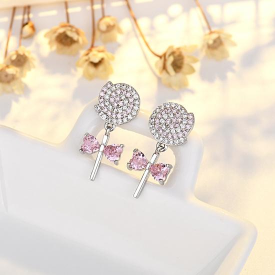 925 Sterling Silver Cross Stud Earrings For Women High Quality Exquisite Student Girlfriend Jewelry Accessories Heart GiftGood product