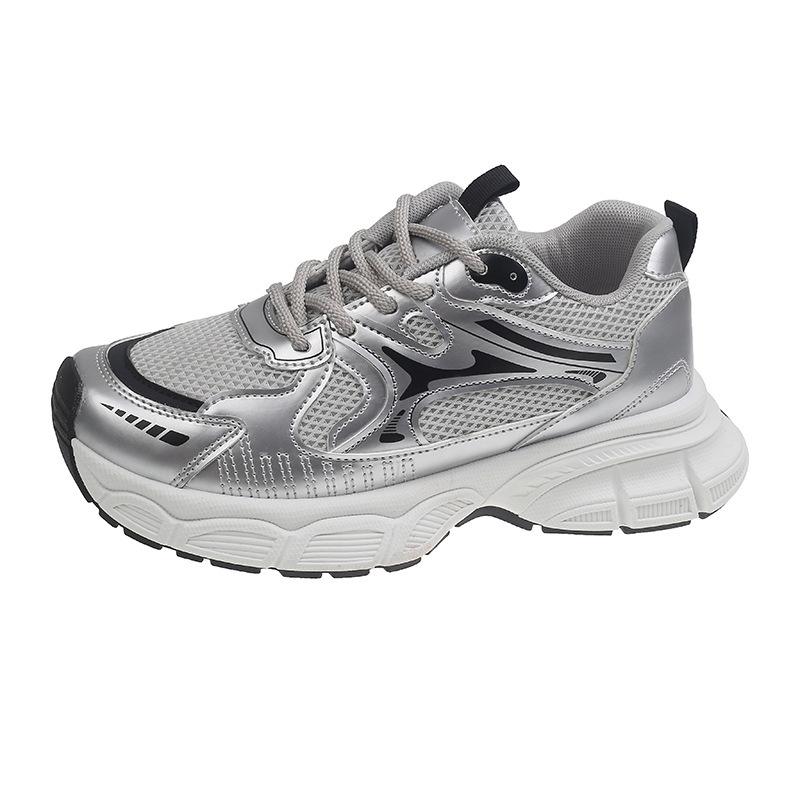 

New shoes for women s autumn students, sports and leisure shoes, street photography, thick soles increase 36 чёрный