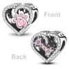 Charms Bead Copper Pink Butterfly Luminous Firefly Dangle Fit Bracelet Necklace Diy Jewelry