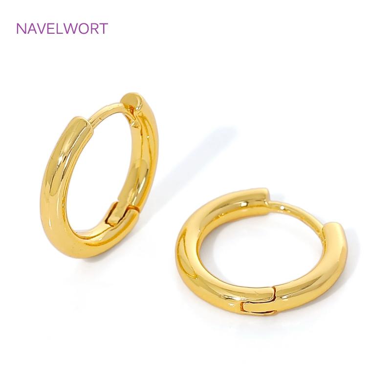 High Quality Simple Round Earrings 18K Gold Plated Brass Vintage Geometry Hoop Earring For Women Fashion Jewelry Gift 2026