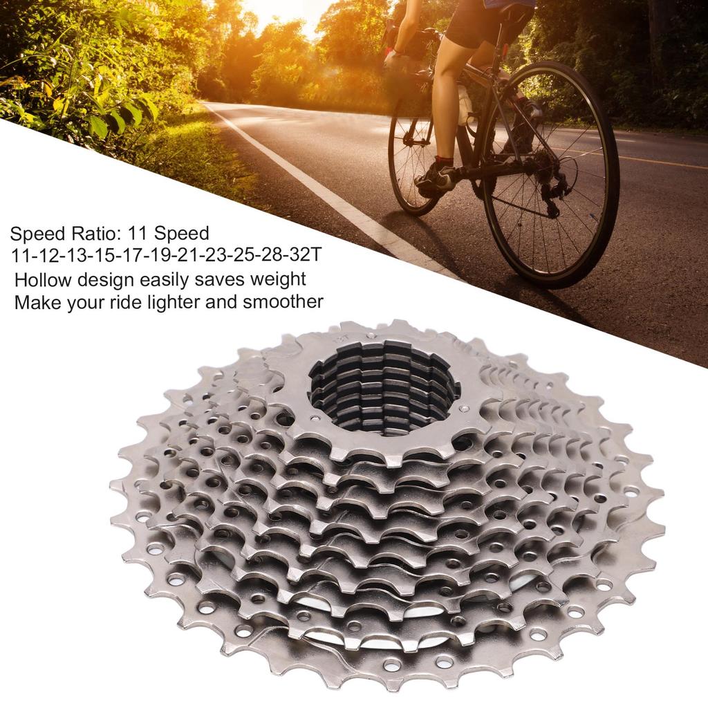 11 Speed 11‑32T Bicycle Freewheel Nickel Chromium Steel Road Bike Cassette Freewheel