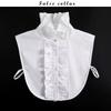 Fashion Half Shirt Style Fake Collar for Women Stand Detachable Collar Fake Girls Vintage Lace Ladies False Blouse Collar Decor