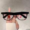 Oversize Square Chic Gifts Glasses Halloween Cosplay Novelty Props Eyewear Funny Design Festival Party Decor Eyeglasses