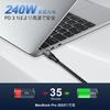 ZIKNYDO USB 4 To Thunderbolt 4 40Gbps Data Video 240W Charging Thunderbolt iPhone 16 eGPU Compatible Cable, 1m, USB-C Cable, USB-C & USB-C 8K/4K