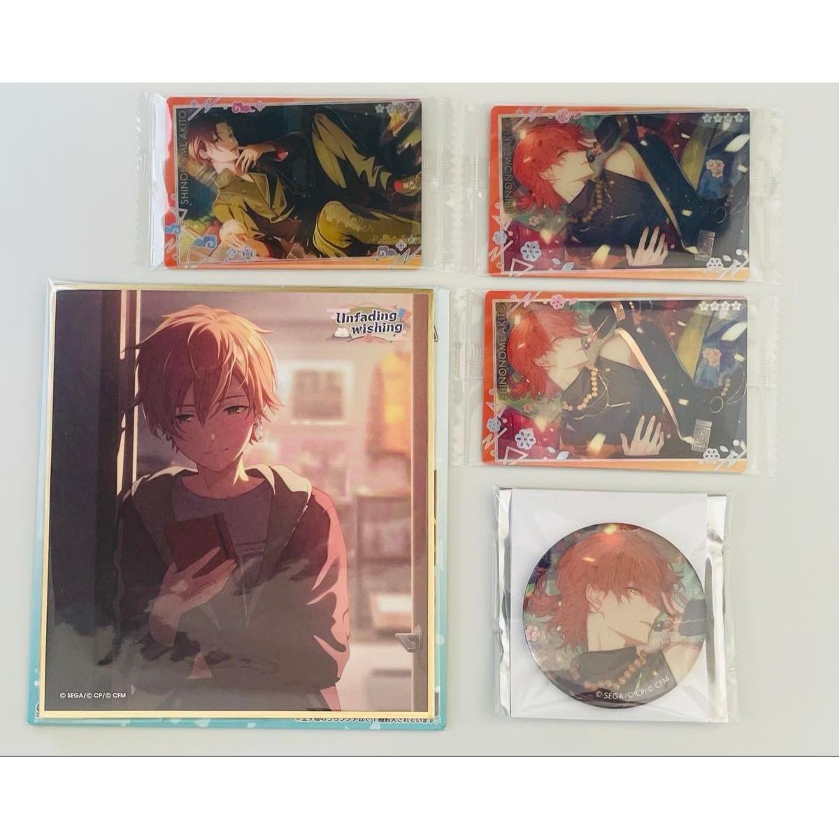 Used [Proseca] Akito Shinonome Mini Shikishi Can Badge Wafer Set