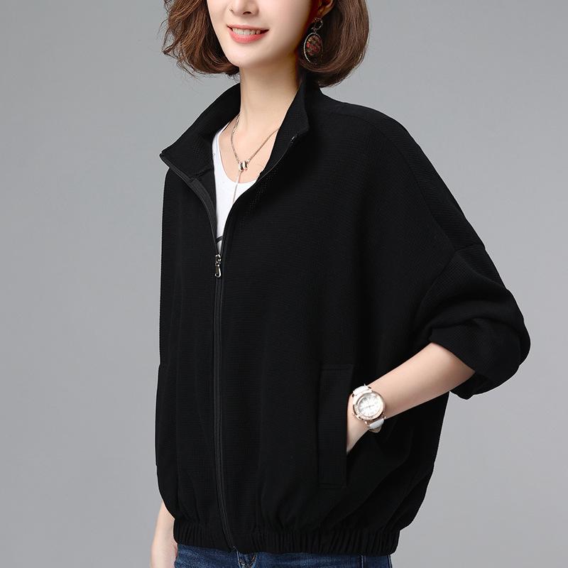 Spring & Autumn 2024 Women's Stylish Printed Thin Jacket - Small Size Casual Top