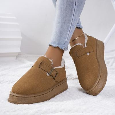 Fashion 2024 Fashion Winter New Thick Sole Warm Cotton Shoes Women Leisure Large Size Women Snow Boots Wholesale
