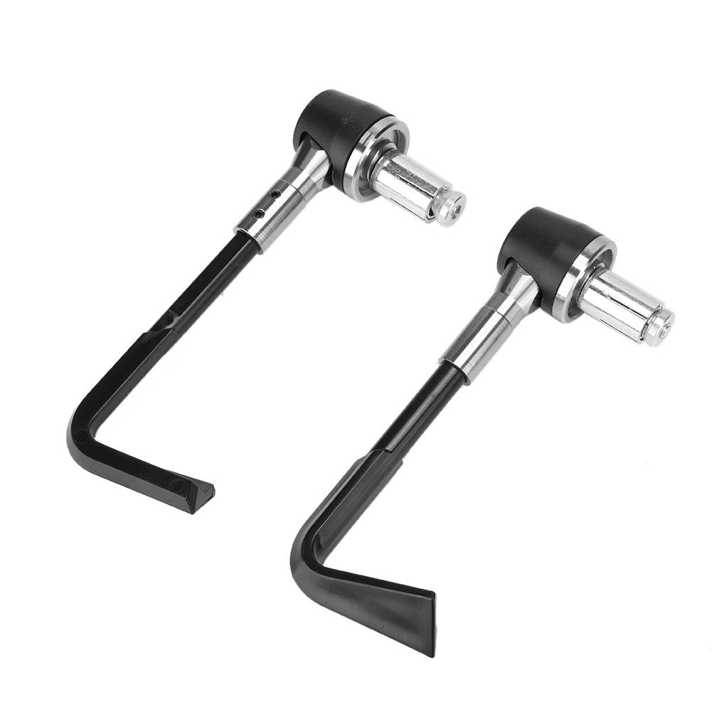 CNC Motorbike Handgrip Guard Brake Levers Guard Motorcycle or Handlebar(Silver)