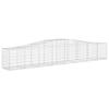 VidaXL 3x Paniers à Gabions Arqués Cages à Gabions Arquées Murs de Gabion Barrières de Jardin Terrasse Extérieur 3145931