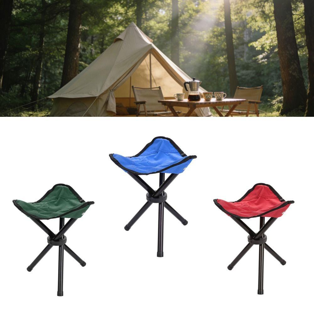 3 Legs Camping Stool with Carry Strap Outdoor Chair Portable Tripod Chair  Outdoor Camping