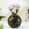 Metal Ball Vase for Home Decor|Flower Pot for Bedroom Living Room Office Wedding|Flowers Arrangement for Birthday Anniversary Festival