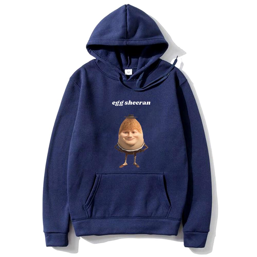 

Funny Egg Sheeran Meme Hoodie Men Women Ed Sheeran gothic clothes streetwear White Fleece hoodies hip hop Long sleeve Sportswear 3XL