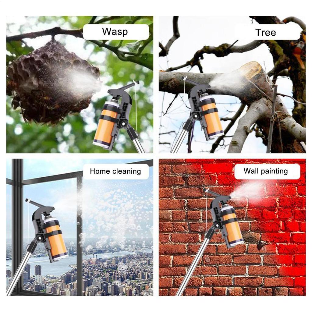 Spray Can Extension Pole Long Range Adjustable Sprayer Attachment Wasp Spray Extension Pole For Bee Paint Tree Defense Hive