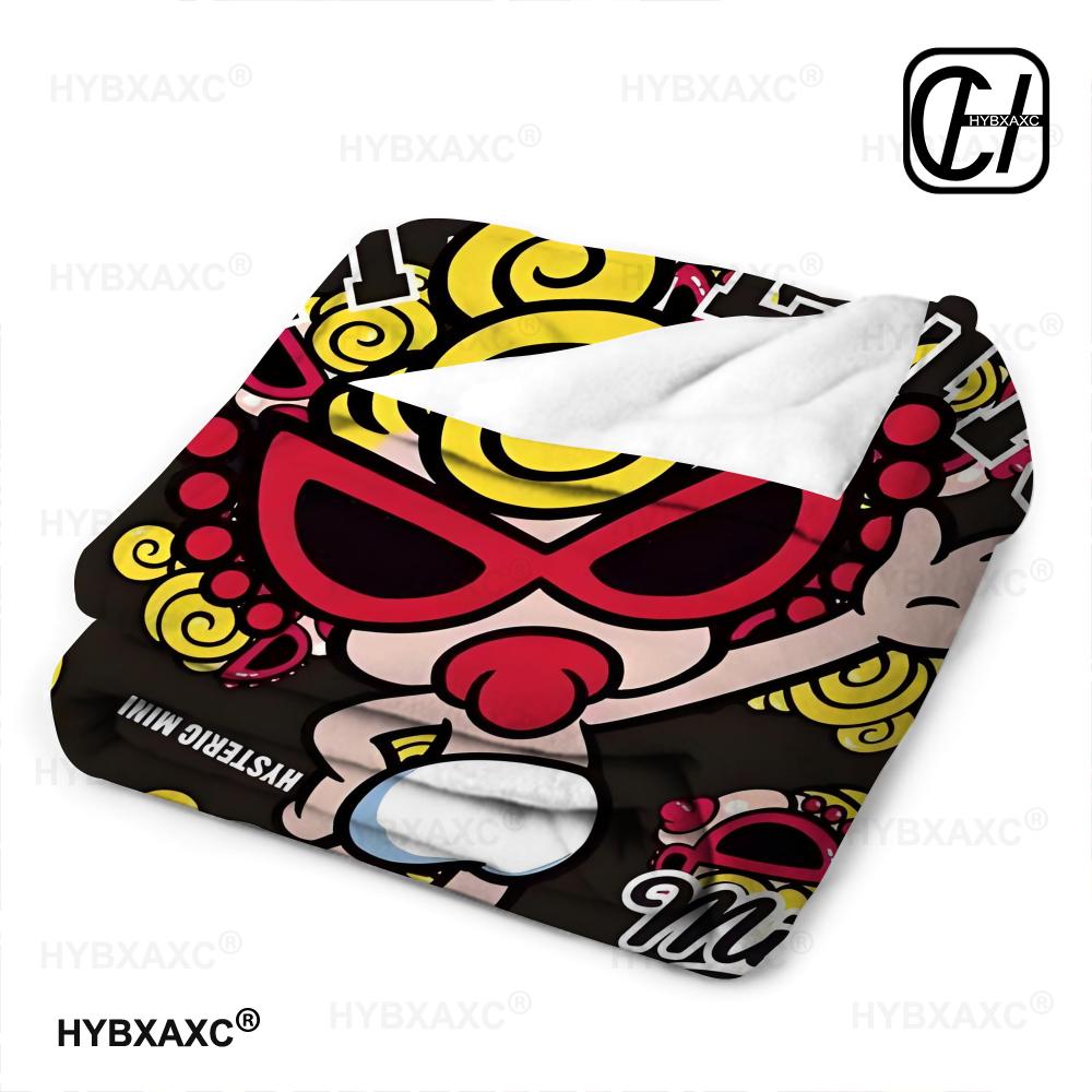 Kawaii H-Hysteric Mini Chrismas Gift Child Blanket Cartoon Decoration Lightweight Comfortable Soft Breathable Ultra Warm Blanket
