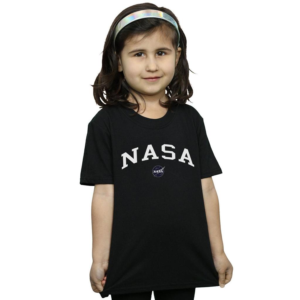 NASA Girls Collegiate Logo Cotton T-Shirt