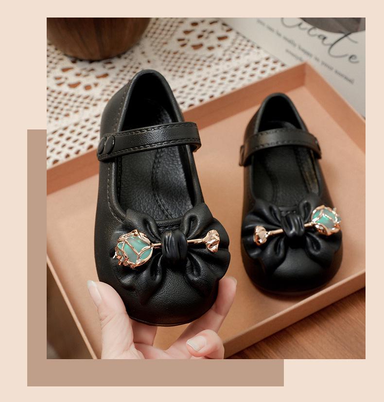 Prinzessinnen-Schleifenschuhe für Mädchen - Rutschfeste, stylische EVA-Flats für Frühling/Herbst