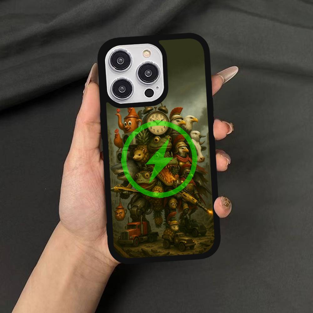 Italian Brainrot Animals For Magsafe Wireless Charge Case For iPhone 17 16 15 14 13 12 11 15 Pro Max Magnetic Cover