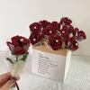 Künstliche Blume Langlebig Niemals Verwelkend Handgefertigt Verdrehte Stöcke Seidenblumen Realistisches Künstliches Blumengesteck Heimdekoration