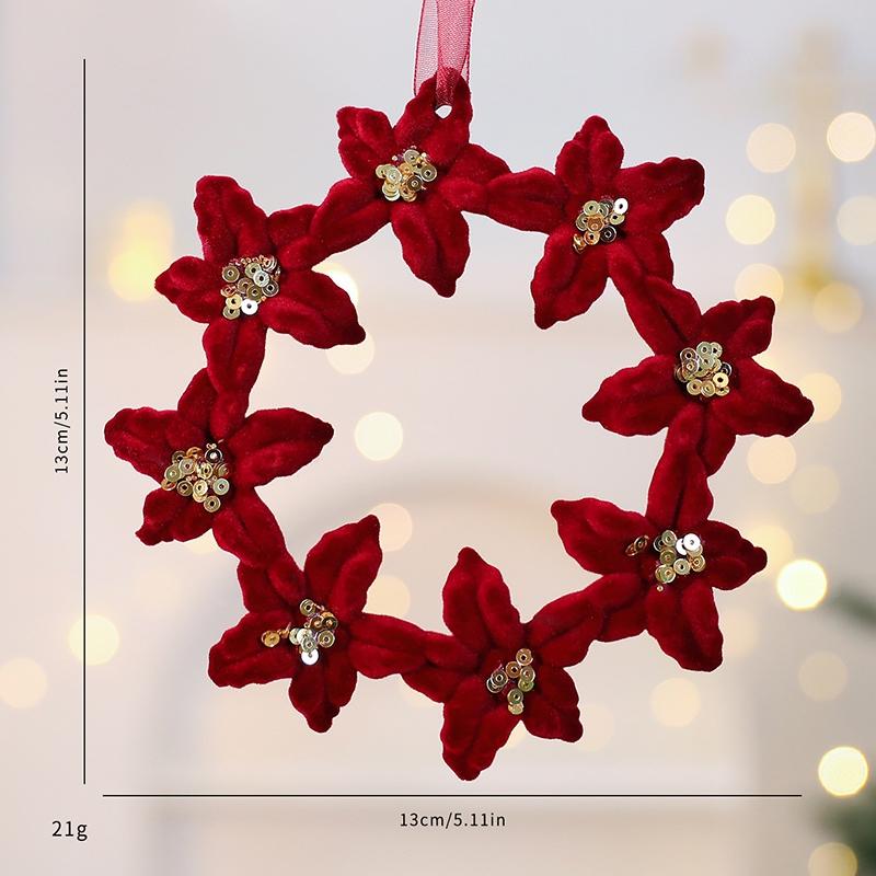 Weihnachtsbaumschmuck Glitzerkugel Rentier Schneeflocken Anhänger Weihnachtsbaumdekorationen Neujahrsparty Deko Navidad