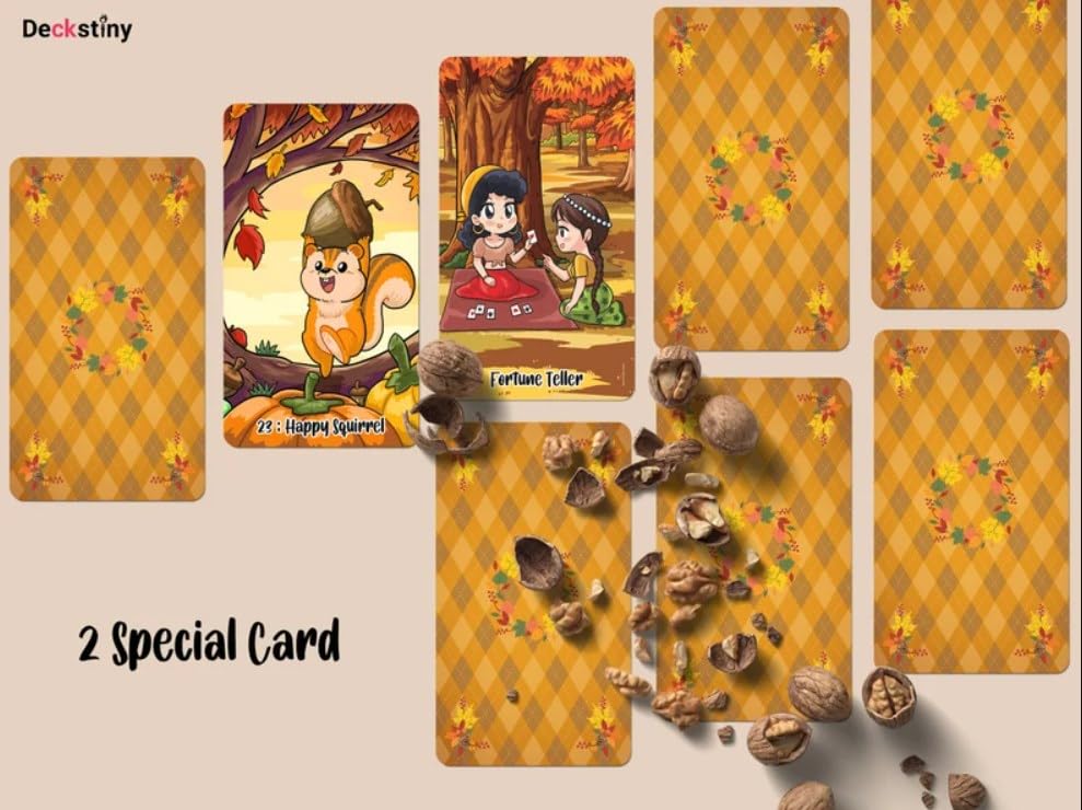 Kancharo Tarot Cards 78 Pieces Tarot Fortune Telling Miss Tarot Version 2 Seasons 78pcs Autumn Miss Tarot Version 2 seasons Japanese Tarot Card Basic