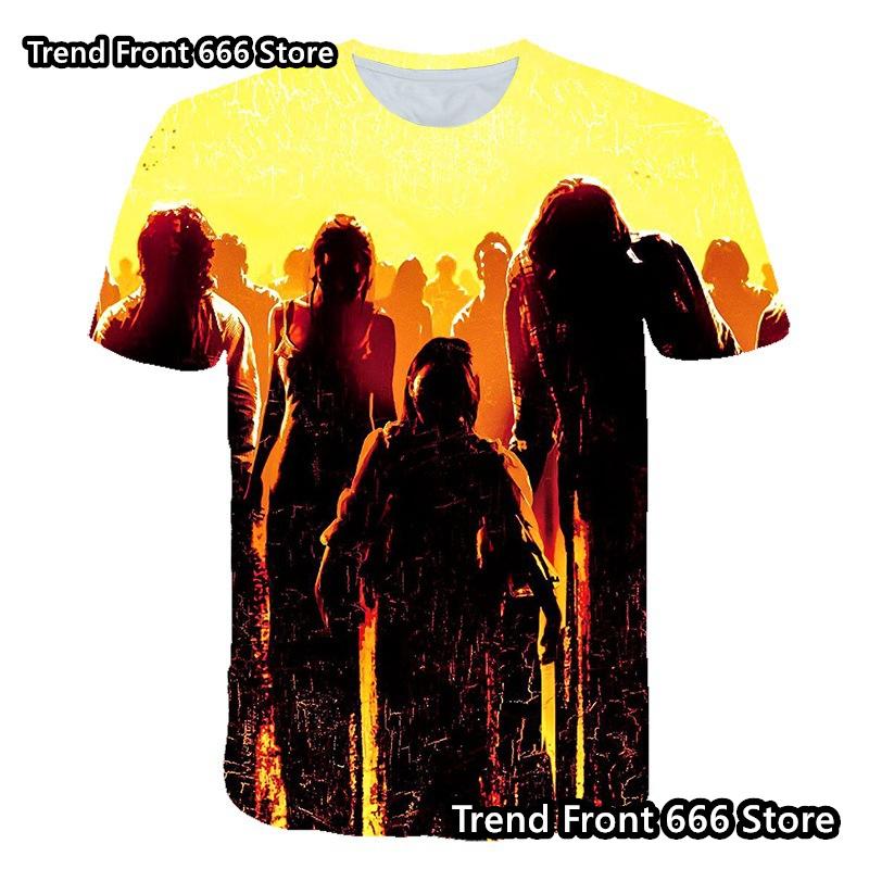 Summer Men's And Children's T-shirt Doomsday Zombie Pattern Thriller Boys 3D Prited Oversized Tshirts Kids Clothes
