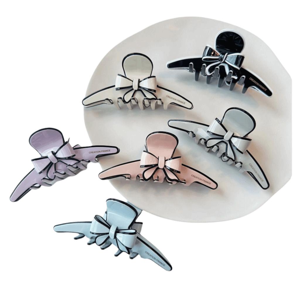 Large Size Acetate Hair Clip High-end Design Double-sided Bow Clip Hairpin  Girls Hair Ornament