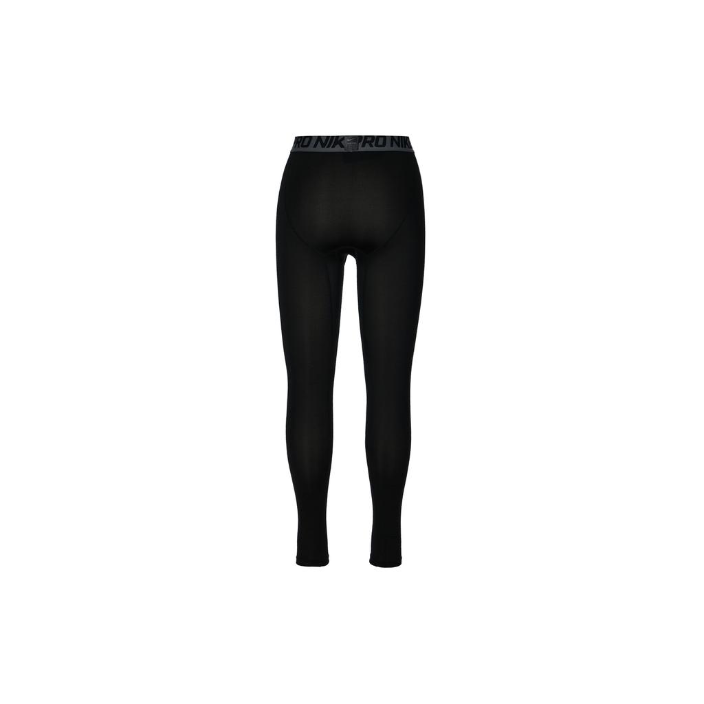 Nike Solid Logo Print Compression Fitness Pants Men Bottoms Black 703098-010
