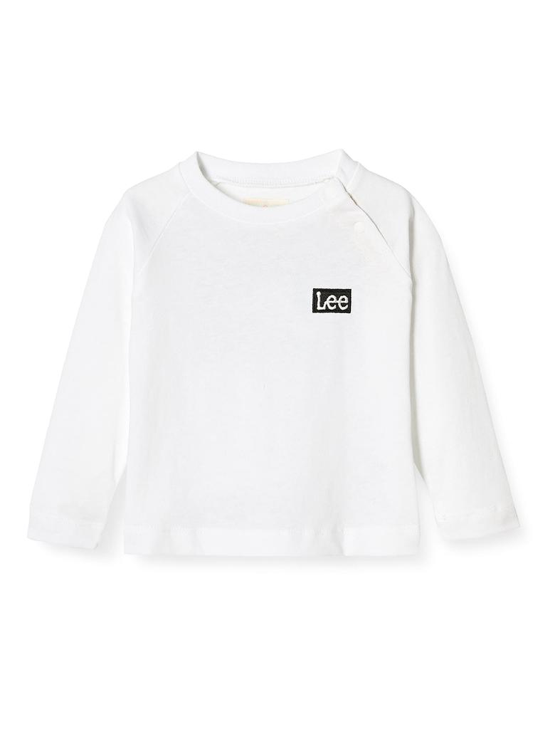 Lee Logo Backprint Long Sleeve Size 150 T-Shirt, Kids, White,