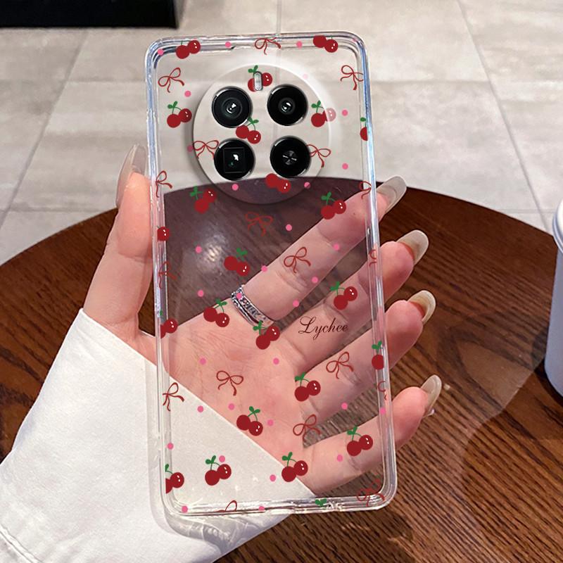 Jelly Casing For Realme GT5 Pro (240W) Funda Capa Clear Silicone Soft TPU Back Cover Cute Cat Rabbit Heart Protective Case Coque
