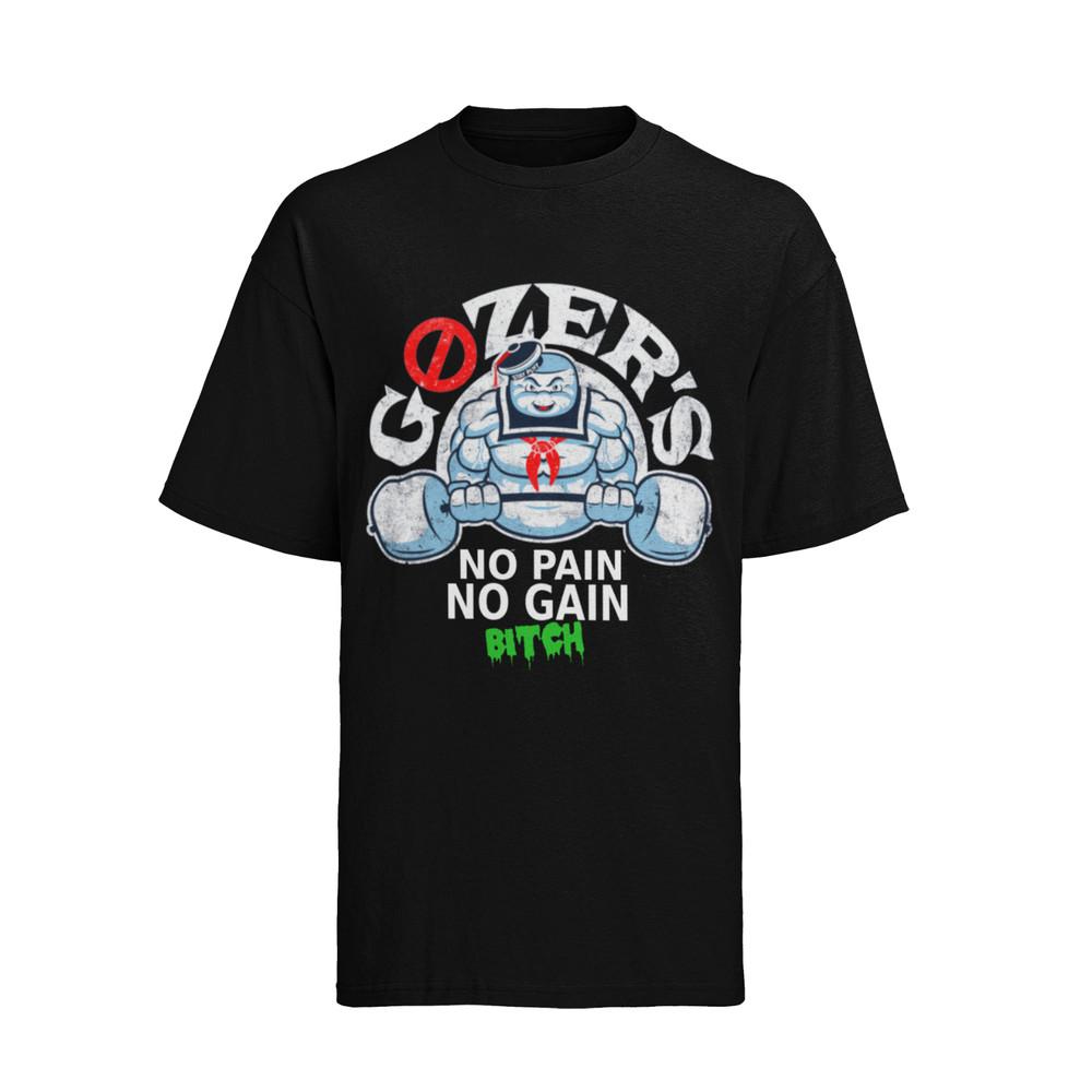 

Retro Ghostbuster Geisterjäger Gozers GYM Pain Gain T-Shirt Herren Baumwolle S