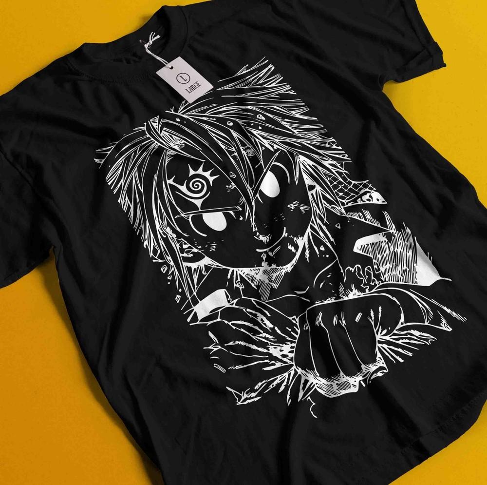 

Seven Deadly Sins Shirt Meliodas T-Shirt Escanor Tshirt Elizabeth Ban Diane King 4XL