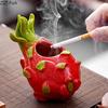 Pitaya Shape Ashtray Creative Home Ash Tray Office Table Smoking Accessories for Weed Ceramic Ashtrays Gift for Boyfriend