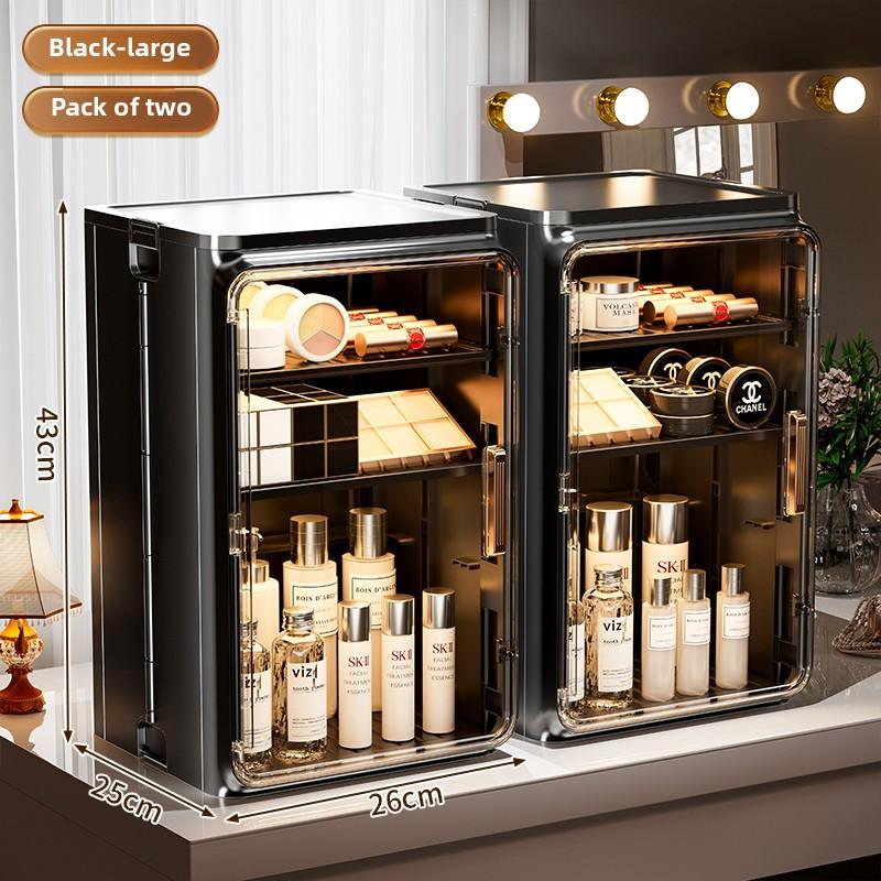 Cosmetic Storage Box Desk Lipstick Powder Dust-proof Storage Rack Large Capacity Perfume Skin Care Dressing Table Organizer Box
